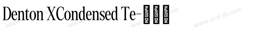 Denton XCondensed Te字体转换